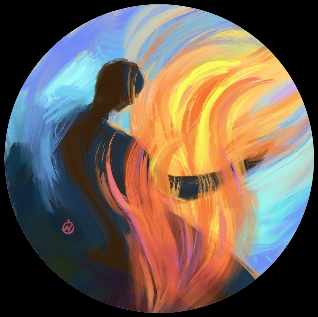 Ілюстрація до Пісні Григорія Сковороди "Ах ти тоска проклята! Ох докучлива печаль!" від Олени Горецької