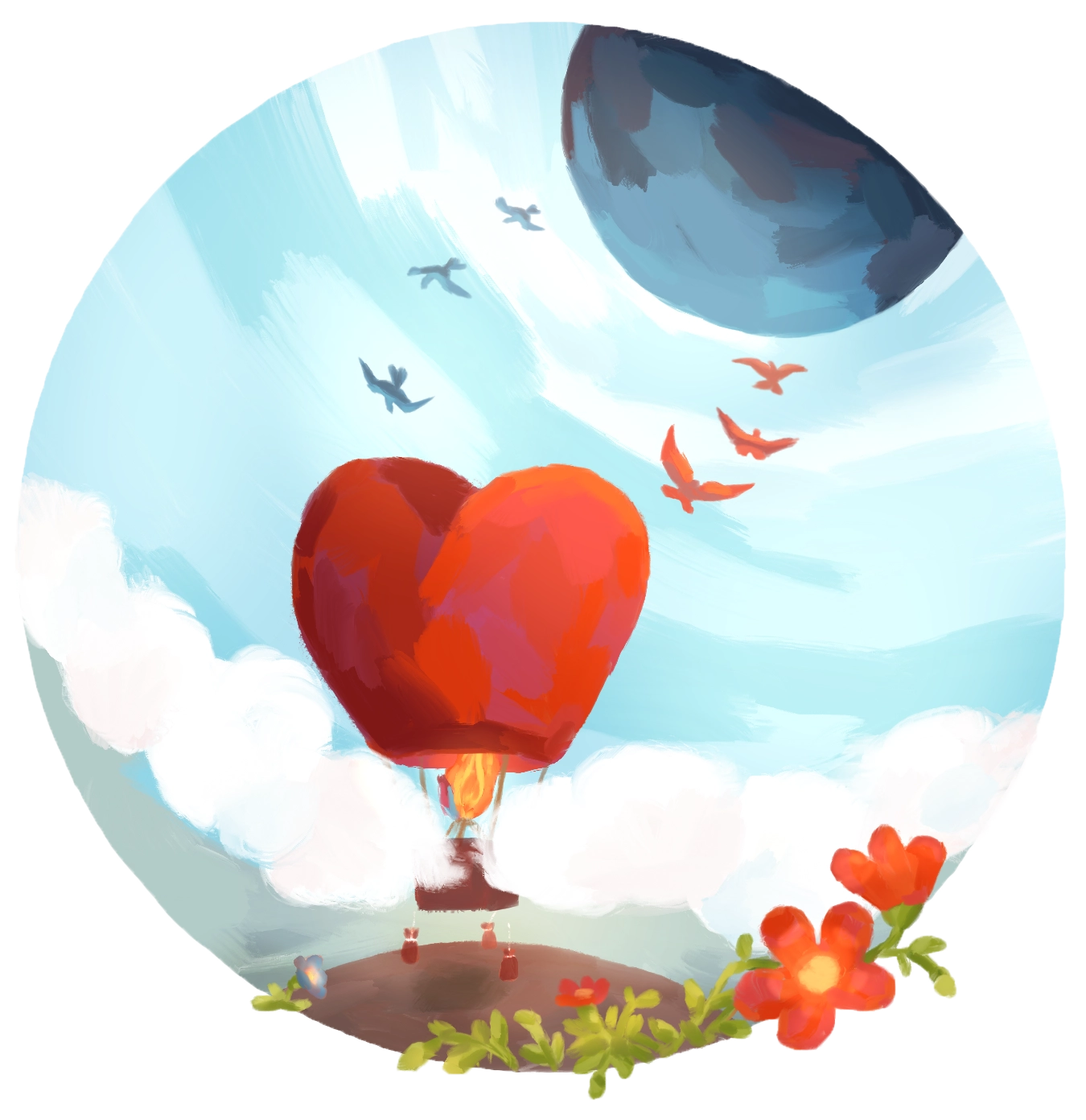 Ілюстрація до Пісні Григорія Сковороди "Покинь, духу мій, скоріше усі земні місця" від Олени Горецької