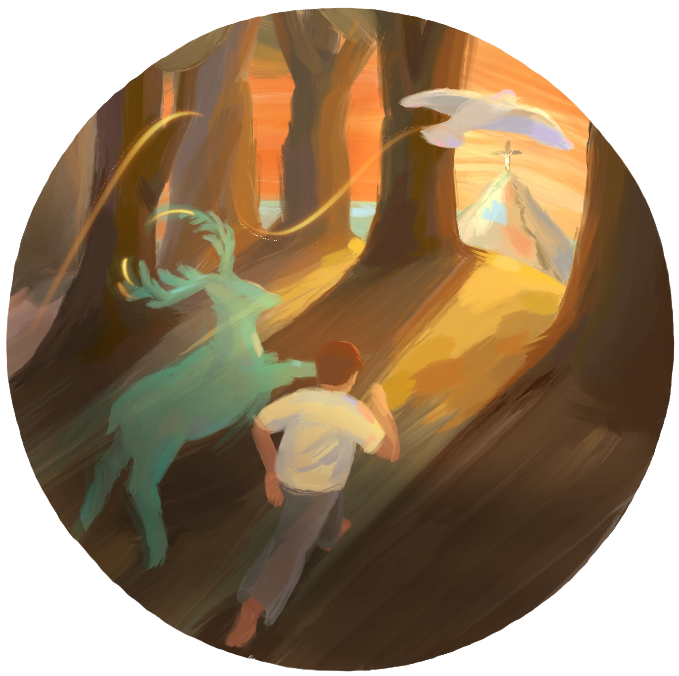 Ілюстрація до Пісні Григорія Сковороди "Великодна - Вкрився я весь ранами смертоносними" від Олени Горецької